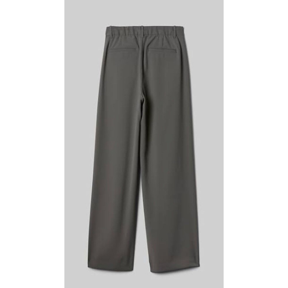 Gap 365 High Rise Pleated Trousers Wide Leg Dress Pants 16 Pockets Soft Black - Picture 2 of 14
